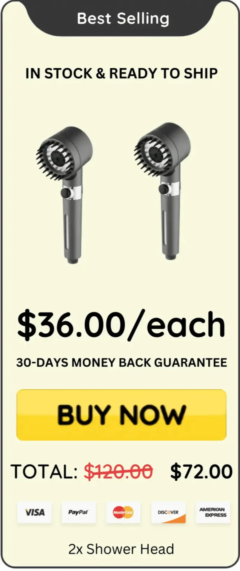Ion Drops Shower Head offer price